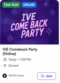 IVE Comeback Party (Online)